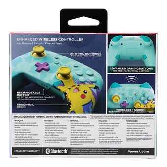 Manette sans fil améliorée pour Nintendo Switch Acco Edition Pikachu Paint  - Manette à la Fnac