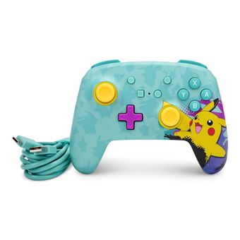 Manette sans fil améliorée pour Nintendo Switch Acco Edition Pikachu Paint