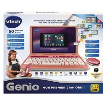 VTech Ordinateur Portable éducatif Rose – 30 Activités Pour Enfants, Lettres, Chiffres, Logique, Avec Souris Et Personnalisation