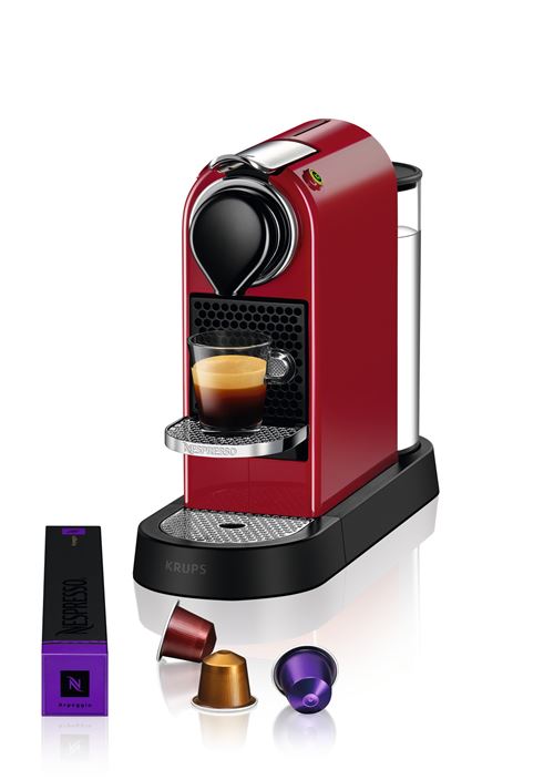 Krups Rouge Machine À Café Nespresso Citiz 1260 W