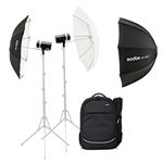 Kit double ensemble AD300 Godox AD 300Pro Noir + Accessories