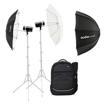 Kit double ensemble AD300 Godox AD 300Pro Noir + Accessories