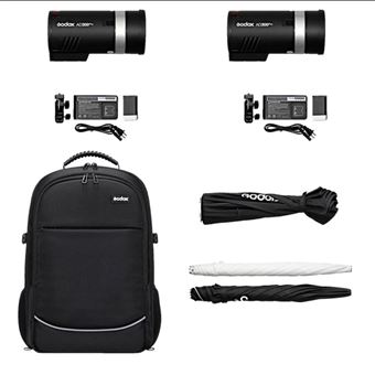 Kit double ensemble AD300 Godox AD 300Pro Noir + Accessories