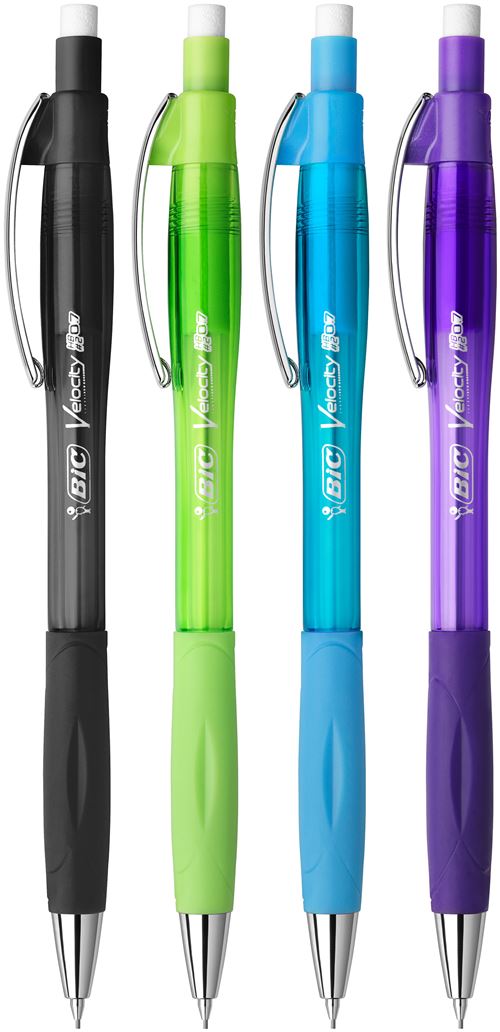 BIC Porte-mines Velocity Pro, &eacute;paisseur de mine: 0,7 mm - Lot de 9