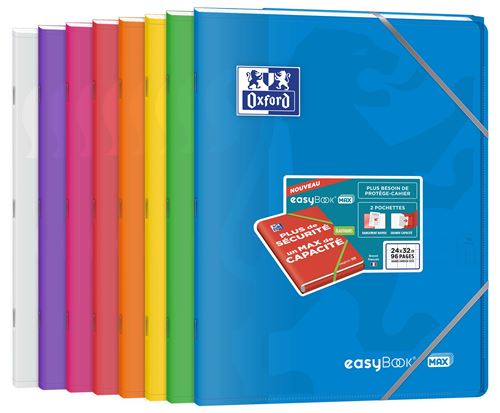 Cahier grand format Oxford EasyBook Max 24 x 32 cm Modèle aléatoire