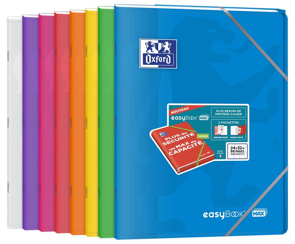 Cahier grand format Oxford EasyBook Max 24 x 32 cm Modèle