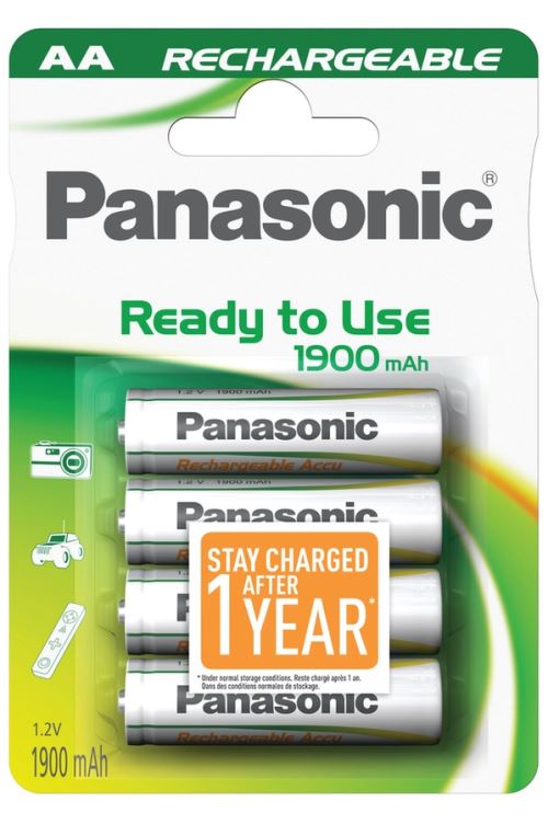 Pack De 4 Piles Rechargeables Panasonic Evolta Aa Lr6