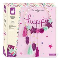 Kit Créatif Multi-Activités 11 Décos Girly - Loisirs Créatifs Dès 7 Ans Masques Paillettes Attrape-Rêve