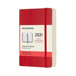 Agenda 2021 journalier Moleskine Souple petit format Rouge