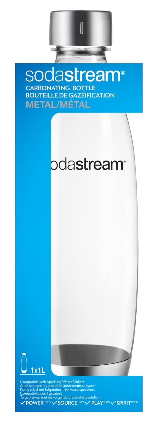 Sodastream 3000040 bouteille pour machine à soda pet/métal gris 1 l - Achat  & prix