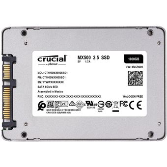 Disque SSD Interne Crucial MX500 CT4000MX500SSD1 4 To Noir - SSD internes