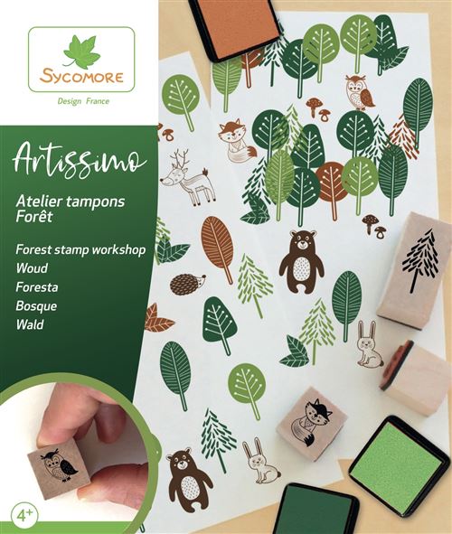 Kit créatif Au Sycomore Artissimo Atelier tampons Forêt