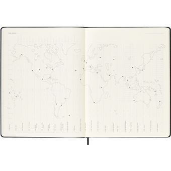 Agenda scolaire Moleskine 2022 2023 Semainier Pro Vertical très grand format Rigide Noir