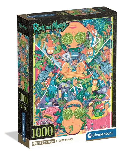 Puzzle 1000 pièces : Rick&Morty Clementoni Puzzles - vue 9