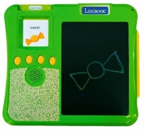 Imagier interactif LEXIBOOK Bilingue 200 cartes éducatives Tablette à dessin Apprentissage ludique