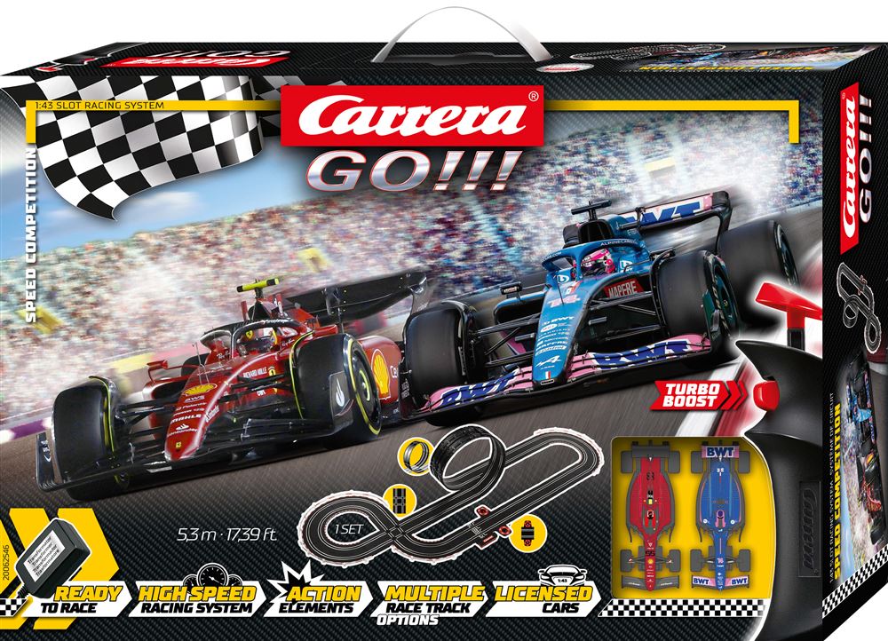 Circuit de voiture Carrera Go Speed Juniors Carrera : King Jouet, Garages  et circuits Carrera - Véhicules, circuits et jouets radiocommandés