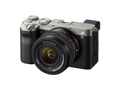 Appareil photo hybride Sony Alpha 7C silver + Objectif FE 28-60mm f/4-5.6 Noir