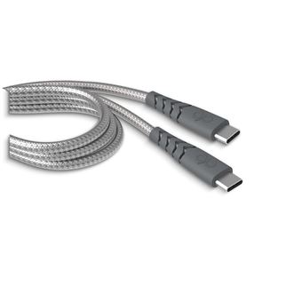 Câble de charge renforcé USB Type C Force Power 1.2 m Gris - 1