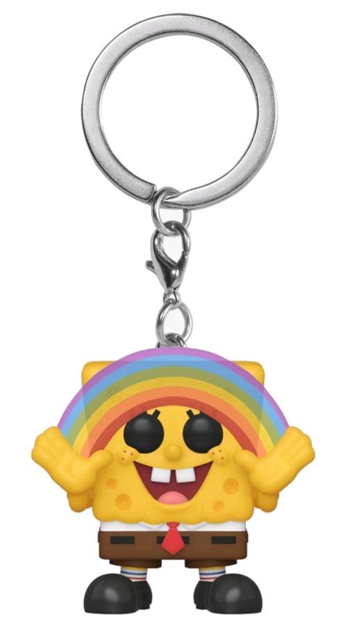 Figurine Funko Pop Keychain Porte-clé Spongebob avec Rainbow