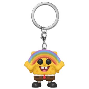 Figurine Funko Pop Keychain Porte-clé Spongebob avec Rainbow