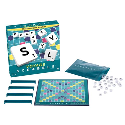 Jeu de lettres Mattel Scrabble de voyage