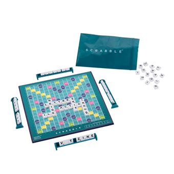Scrabble De Voyage Magnétique - Version Française, Housse Simili Cuir, Idéal Pour Jouer En Famille Ou En Duplicate - Fabriqué En France