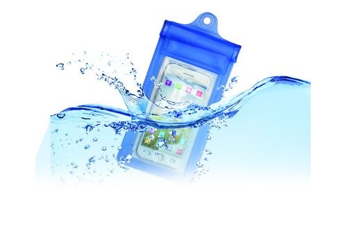 Temium Waterdichte Hoes Blauw voor Smartphone