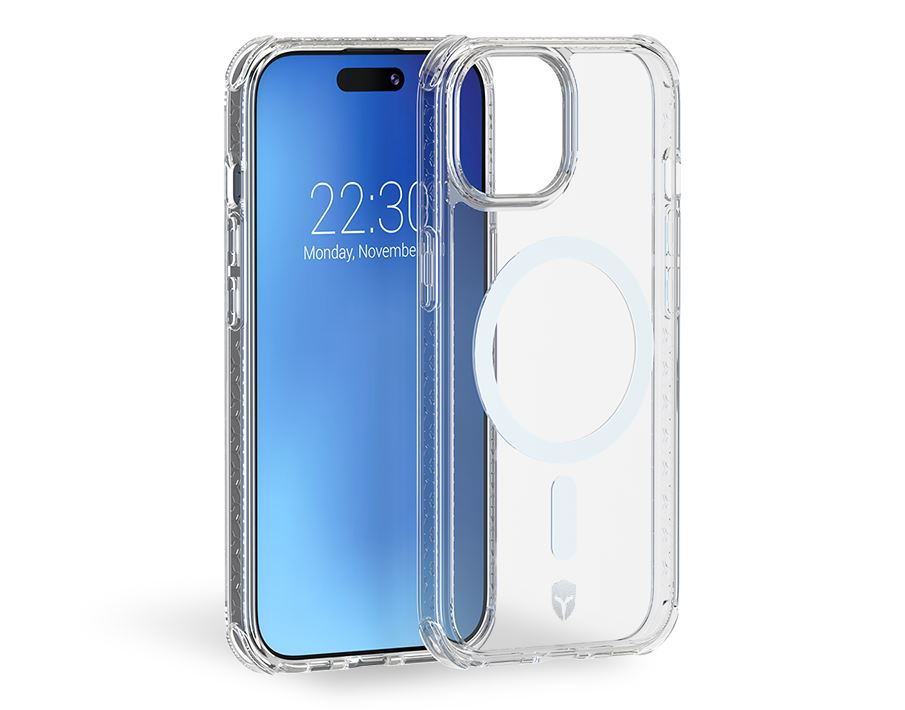 Coque Transparente Renforcée Pour IPhone 15 Plus - Protection TPU/acrylique - Compatible MagSafe - Antichoc Et Antidérapante