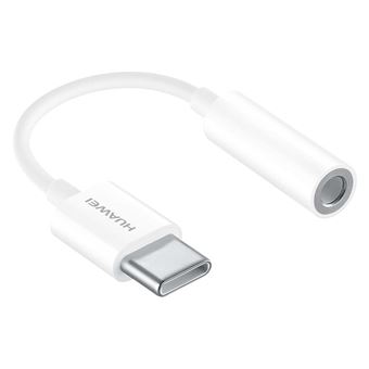 1€49 sur Adaptateur Huawei USB Type-C vers Jack 3.5 mm Blanc - Câbles USB -  Achat & prix