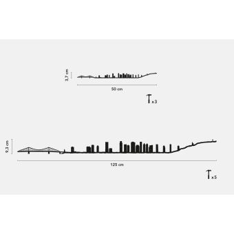 Accessoire de décoration The Line Montréal Noir