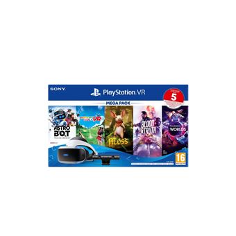 Mega Pack 3 Sony Playstation VR + Camera MK4 + VR Worlds + Moss + Astrobot + Everybody's Golf + Blood & Truth