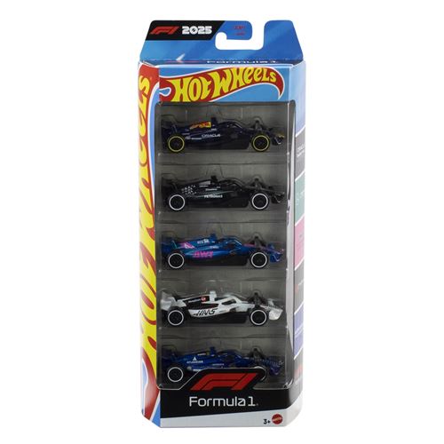 Hot Wheels Multicolore Pack De 5 Véhicules F1