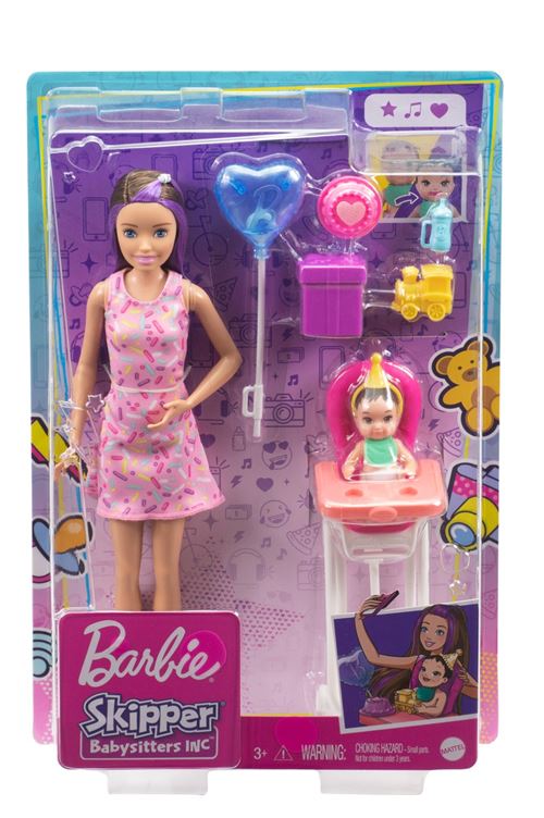 Coffret Barbie Poupée Skipper Anniversaire