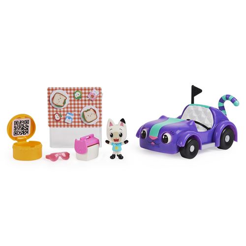 Gabby et la maison magique - vehicule chabriolette + figurine, jeux  educatifs