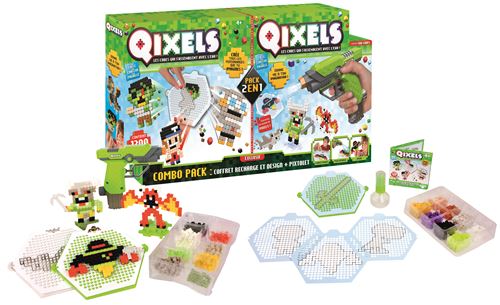 QIXELS COMBO PIXTOLET ET KIT DESIGN CLAS