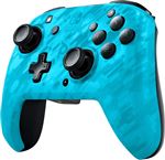 Manette Nintendo Switch sans fil Pdp Faceoff Deluxe Camouflage Bleu néon