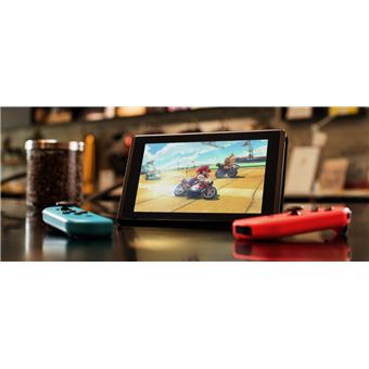 Console Nintendo Switch avec paire de Joy-Con sans fil Rouge et Bleu Neon V3