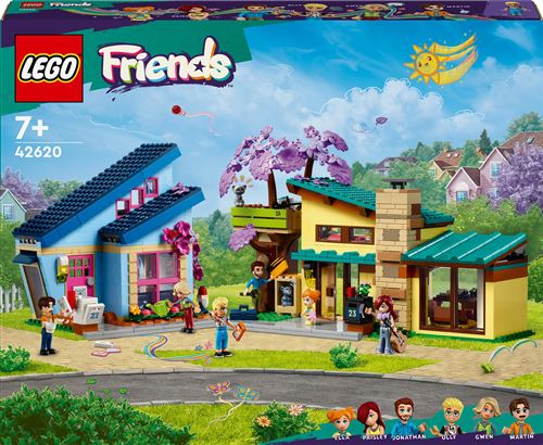 LEGO® Friends 42620 Les maisons familiales d’Olly et de Paisley