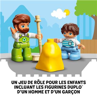LEGO® 10945 DUPLO® Le camion poubelle et le tri sélectif jeu de  construction éducatif pour enfant 2 ans et plus