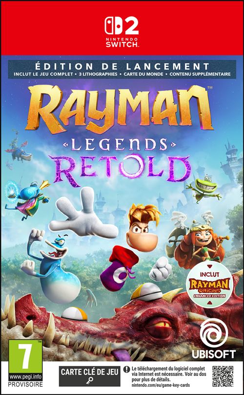 Rayman Legends Retold Launch Edition Nintendo Switch 2