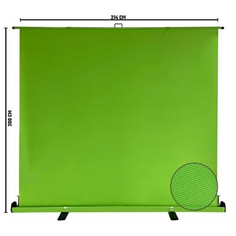 Fond Vert rétractable Oplite Supreme Green Screen XL