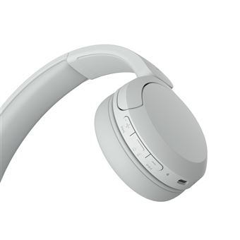 Casque arceau sans fil Bluetooth Multipoint Sony WHCH520 Blanc