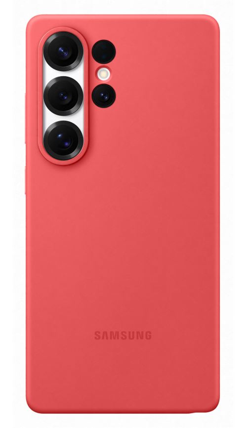 Coque en silicone pour Samsung Galaxy S25 Ultra Corail