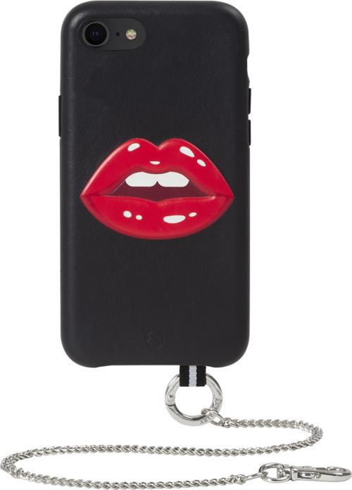 ARTEFAKT Coque pour iPhone 11 en Cuir Bastille avec Motif Bouche en relief