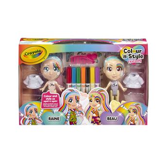 Set de 2 poupées Goliath Rain & Bow Twins Colour 'n' Style