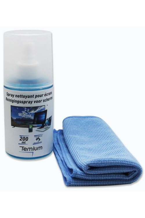 Kit de Nettoyage Temium 200 ml pour Écrans