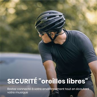 Casque sport sans fil Shokz OpenRun Bluetooth avec réduction du bruit Noir