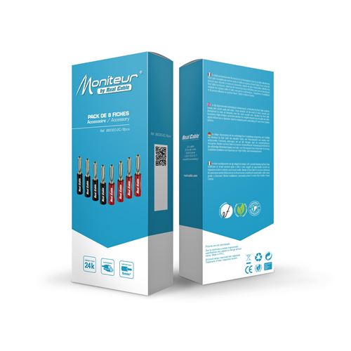 Fiches banane contact OR pour câble jusqu'a 6.00mm² vendues par 8 pièces - vue 2