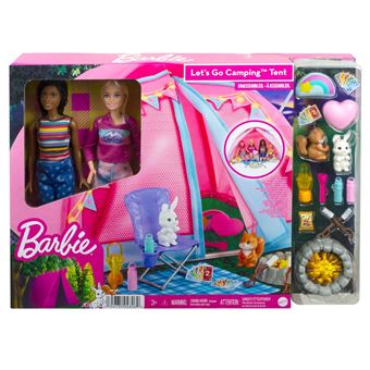 Barbie Campeggio – Set Accessori 6 Pezzi – Fuoco, Tronchi, Chitarra, Marshmallow E Sgabello