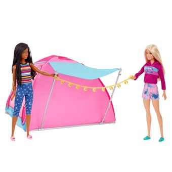 Deux Poupées Barbie Coffret Camping avec accessoires